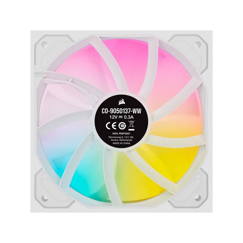 CORSAIR ML120 RGB ELITE、AirGuide 付き 120mm 磁気浮上式 RGB ファン