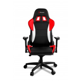 Chaise de bureau gaming Racer Obi - Hauteur réglable - Noir et rouge