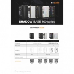 BOITIER PC BE QUIET! SHADOW BASE 800 FX BLANC