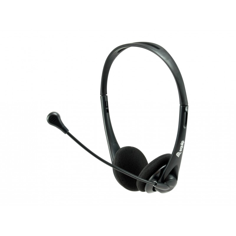 Equip 245304, Avec fil, BureauCentre d'appels, 20 - 20000 Hz, 85 g, Casque, Noir