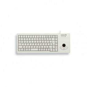 Cherry XS Trackball, Taille réelle 100 %, Avec fil, USB, QWERTZ, Gris