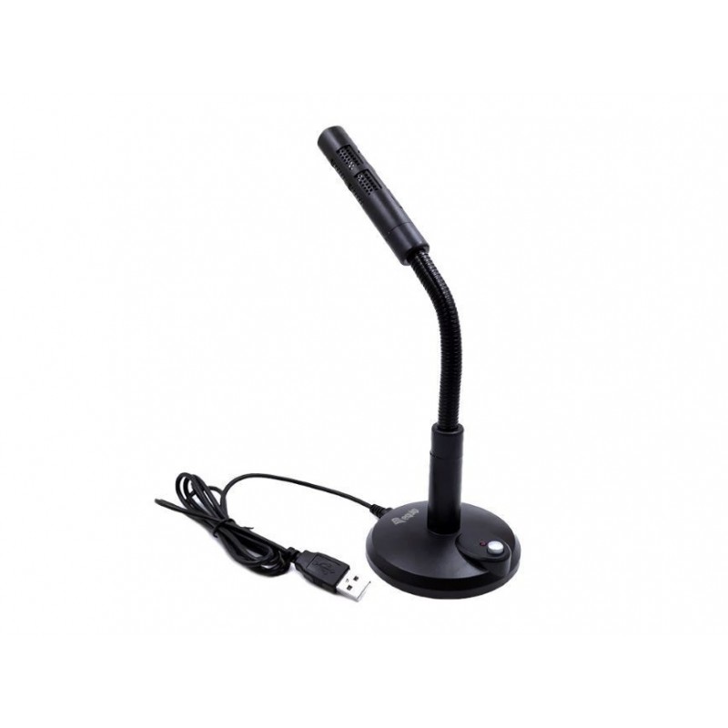 Equip 245340, Microphone de table, -47 dB, 100 - 16000 Hz, 2200 Ohm, Avec fil, USB