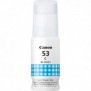 Canon Bouteille d'encre cyan GI-53C, Original, Cyan, Canon, PIXMA G650 PIXMA G550, 60 ml, Jet d'encre