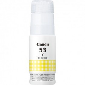 Canon Bouteille d'encre jaune GI-53Y, Original, Jaune, Canon, PIXMA G650 PIXMA G550, 60 ml, Jet d'encre