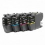 Brother LC421XLVAL - Pack de 4 cartouches d'encre originales, Noir, Cyan, Magenta, Jaune, 1 pièce, 500 pages, Multi pack