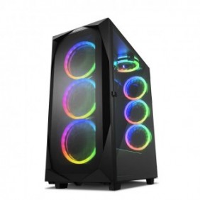 Sharkoon REV300, Tower, PC, Noir, ATX, EATX, micro ATX, Mini-ITX, Verre trempé, Ventilateur