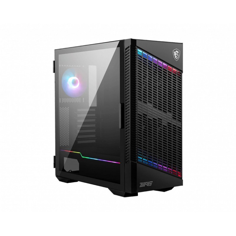 MSI MPG Velox 100P AIRFLOW, Midi Tower, PC, Noir, ATX, Jouer, 3x 120 mm
