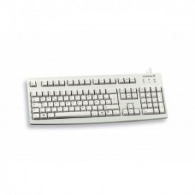 Cherry G83-6105, Taille réelle 100 %, Avec fil, USB, QWERTZ, Gris