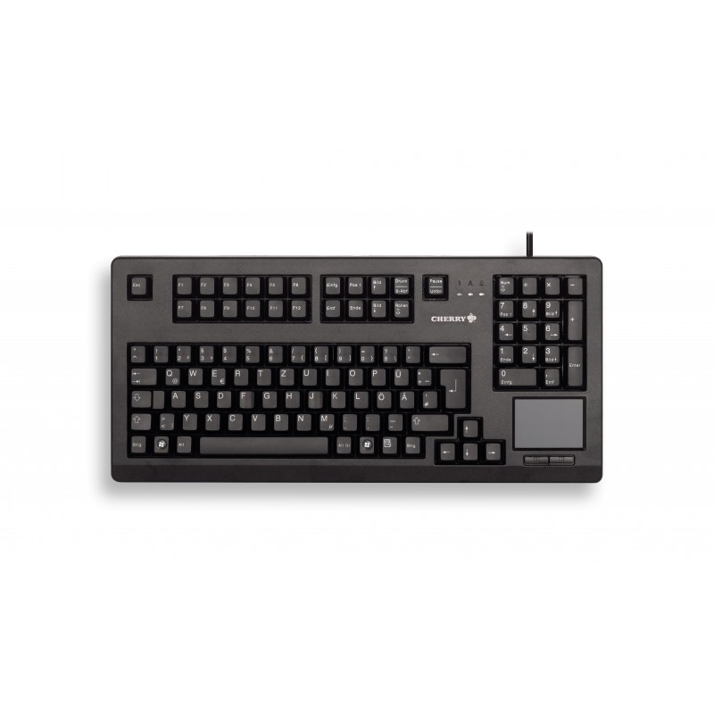 Cherry TouchBoard G80-11900, Taille réelle 100 %, Avec fil, USB, Clavier mécanique, QWERTZ, Noir