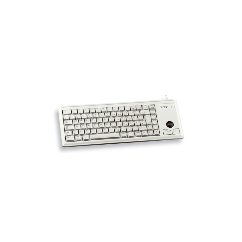 Cherry G84-4400, Taille réelle 100 %, Avec fil, PS2, QWERTY, Gris