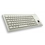 Cherry G84-4400, Taille réelle 100 %, Avec fil, PS2, QWERTY, Gris
