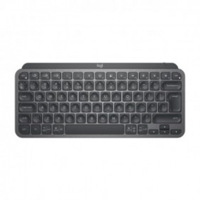 Logitech Master MX Keys Mini, Mini, Sans fil, RF sans fil + Bluetooth, QWERTY, LED, Graphite