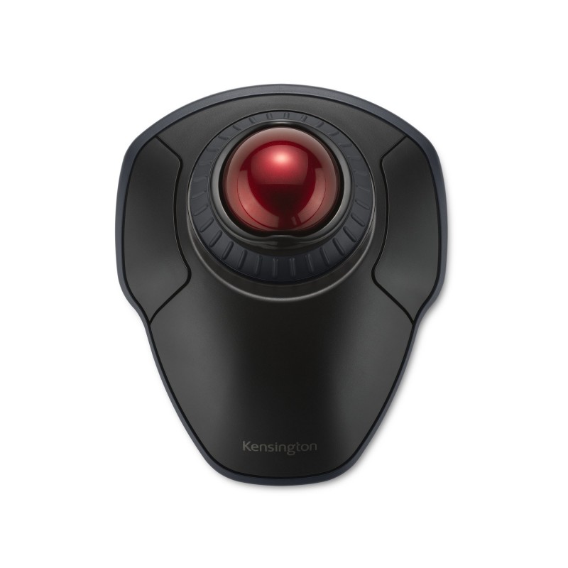 Kensington Trackball Orbit® sans fil avec molette – Noir, Trackball, BluetoothRF, Noir, RF wireless 2.4 GHzBluetooth 3.0 LE, Optique, 1600 DPI