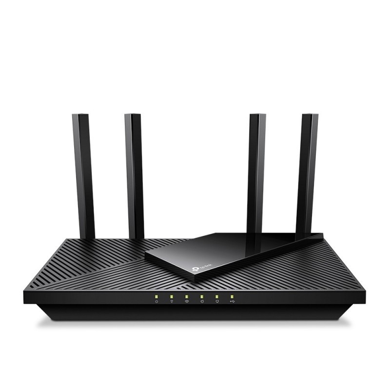 TP-LINK Archer AX55 Pro, Wi-Fi 6 802.11ax, Bi-bande 2,4 GHz  5 GHz, EthernetLAN, Noir, Routeur de bureaupoteau