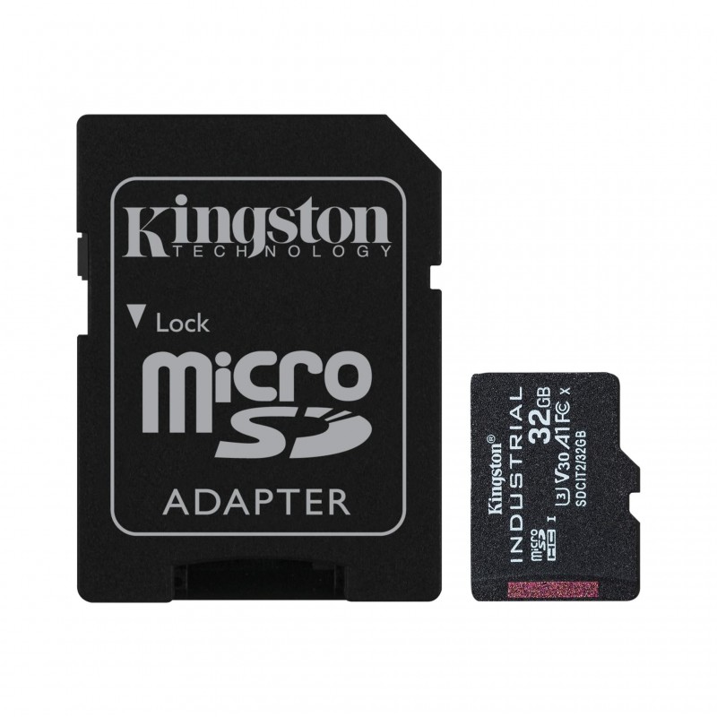 Kingston Industrial, 32 Go, MiniSDHC, Classe 10, UHS-I, Class 3 , V30