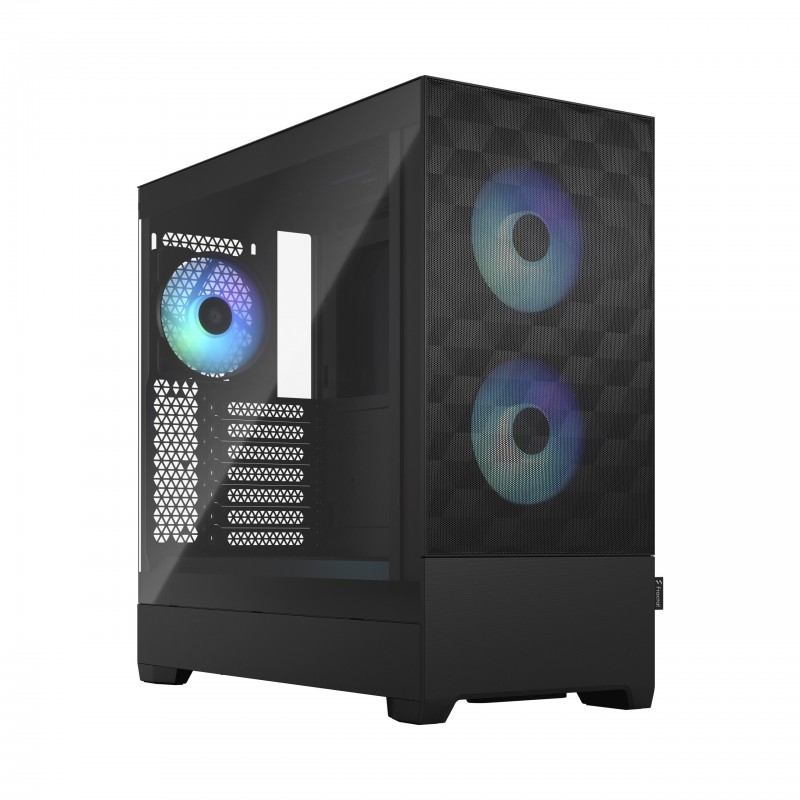 Fractal Design Pop Air, Tower, PC, Noir, ATX, micro ATX, Mini-ITX, Acier, Verre trempé, Multi