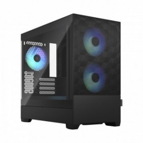 Fractal Design Pop Mini Air, Mini Tower, PC, Noir, micro ATX, Mini-ITX, Acier, Verre trempé, Multi