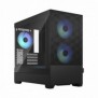 Fractal Design Pop Mini Air, Mini Tower, PC, Noir, micro ATX, Mini-ITX, Acier, Verre trempé, Multi