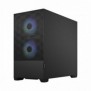 Fractal Design Pop Mini Air, Mini Tower, PC, Noir, micro ATX, Mini-ITX, Acier, Verre trempé, Multi