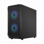 Fractal Design Focus 2, PC, Noir, ATX, micro ATX, Mini-ITX, Acier, Verre trempé, Multi, Ventilateur