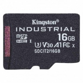 Kingston Industrial, 16 Go, MicroSDHC, Classe 10, UHS-I, Class 3 , V30