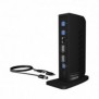ICY BOX IB-DK2252AC, Avec fil, USB 3.2 Gen 1 3.1 Gen 1 Type-C, 10,100,1000 Mbits, Noir, 5 Gbits, 4K Ultra HD