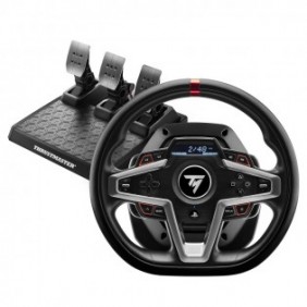 ThrustMaster T248 PS Licence off.PS5 compat.PS4 et PC.Force Feedback Ecran LCD 25 bts Pedalier magnétique 4160783, Volant + pédales, PC, PlayStation 4, PlayStation 5, Avec fil, Noir, Cable, 7,26 kg