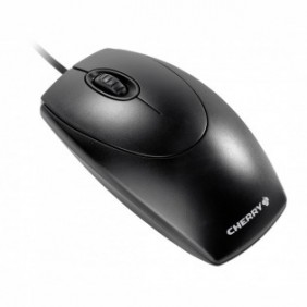 Cherry WHEELMOUSE OPTICAL Souris filaire, noir, PS2USB, Ambidextre, Optique, USB Type-A + PS2, 1000 DPI, Noir