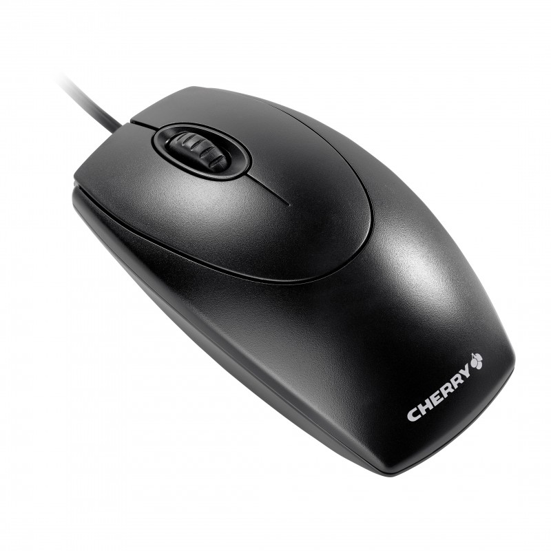 Cherry WHEELMOUSE OPTICAL Souris filaire, noir, PS2USB, Ambidextre, Optique, USB Type-A + PS2, 1000 DPI, Noir