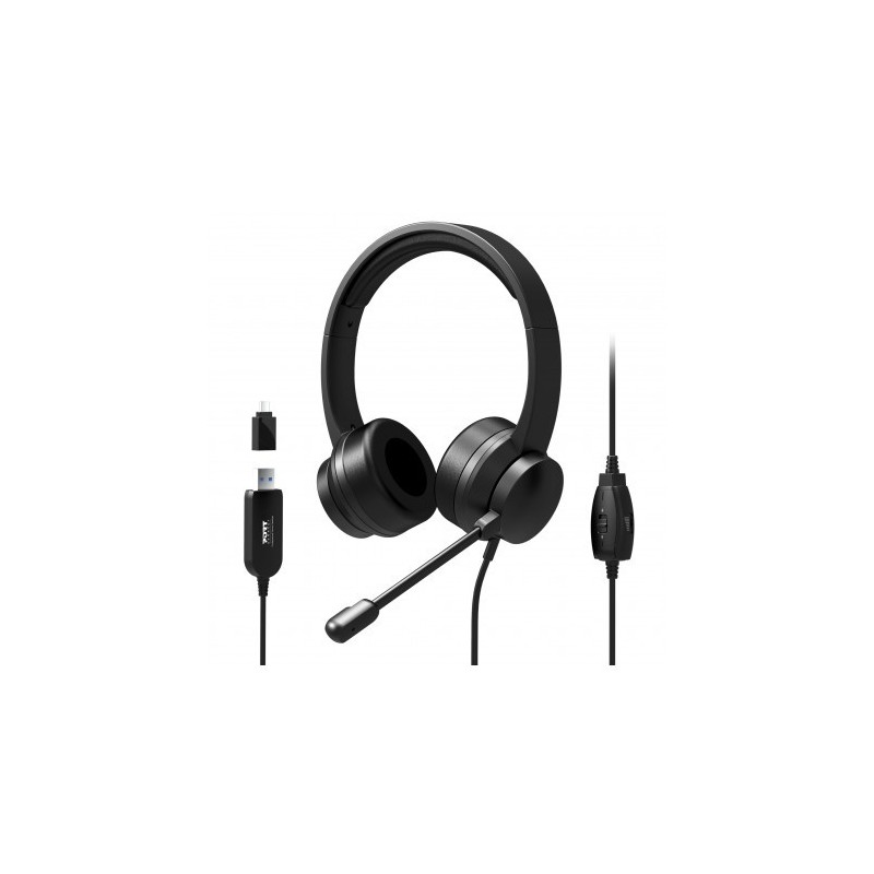 PORT Designs 901605, Avec fil, 20 - 20000 Hz, 150 g, Casque, Noir
