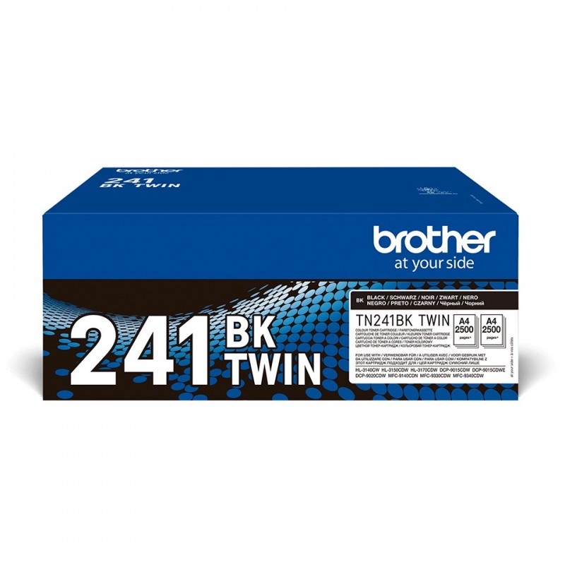 Brother TN-241BKTWIN, 2500 pages, Noir, 2 pièce