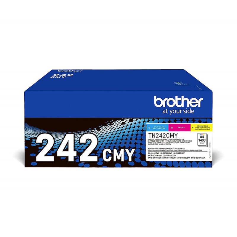 Brother TN-242CMY, 1400 pages, Cyan, Magenta, Jaune, 1 pièce