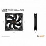 Be Quiet! Light Wings 140 mm PWM | Ventilateur PC ARGB, Ventilateur, 14 cm, 1500 trmin, 95,14 m³h, Noir