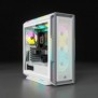 Corsair iCUE 5000T RGB, Midi Tower, PC, Blanc, ATX, EATX, micro ATX, Jouer, Multicolore