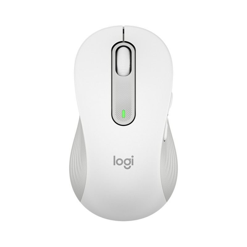 Logitech Signature M650 L, Gauche, Optique, Bluetooth, 4000 DPI, Blanc