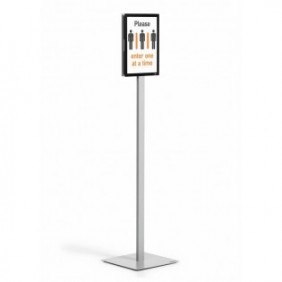 Durable INFO STAND BASIC A4 1 ST 501257 , Stand d'information, A4, Métal, Plastique, Gris, 21 cm, 29,7 cm