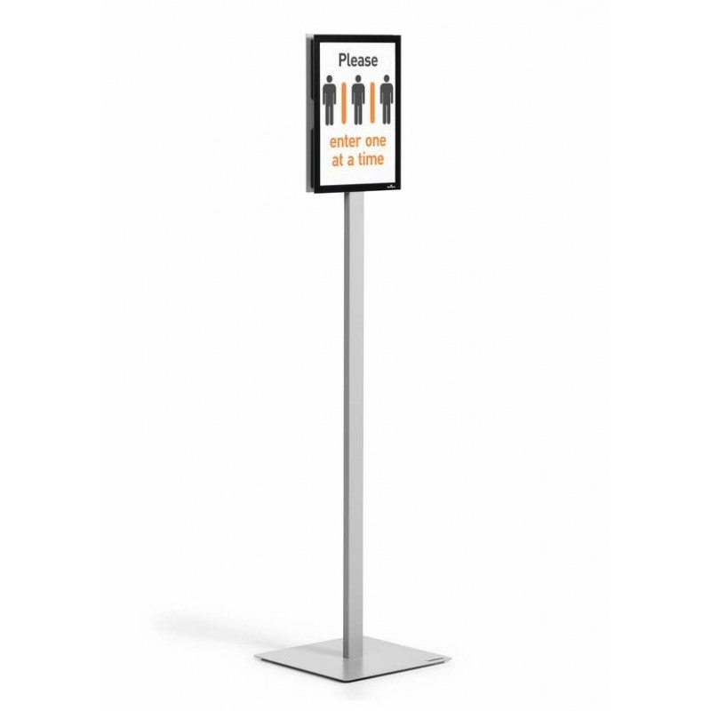 Durable INFO STAND BASIC A4 1 ST 501257 , Stand d'information, A4, Métal, Plastique, Gris, 21 cm, 29,7 cm