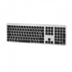 LogiLink ID0206, Sans fil, Bluetooth, QWERTZ, Gris