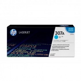 HP 307A toner LaserJet cyan authentique, 7300 pages, Cyan, 1 pièce