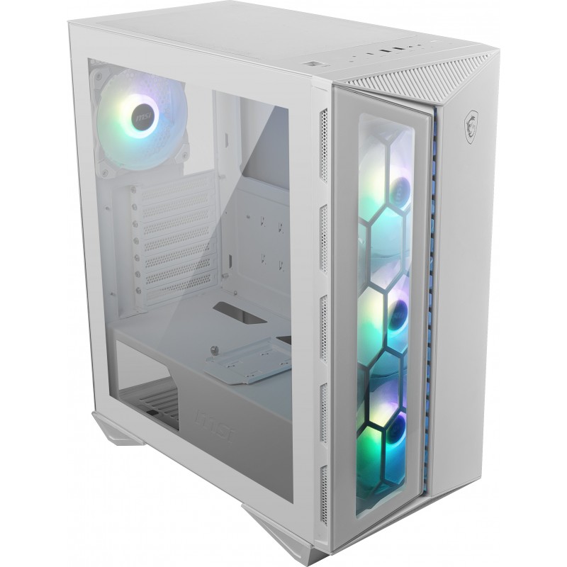 MSI CAS MPG GUNGNIR 110R WHITE, Midi Tower, PC, Blanc, ATX, micro ATX, Mini-ITX, Métal, Jouer