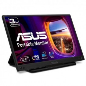 ASUS ZenScreen MB166C, 39,6 cm 15.6", 1920 x 1080 pixels, Full HD, LED, 5 ms, Noir