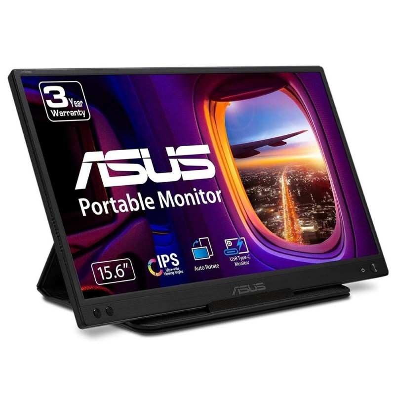 ASUS ZenScreen MB166C, 39,6 cm 15.6", 1920 x 1080 pixels, Full HD, LED, 5 ms, Noir