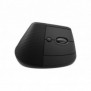 Logitech Lift, Droitier, Conception verticale, Optique, RF sans fil + Bluetooth, 4000 DPI, Graphite