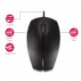 Cherry GENTIX CORDED ILLUMINATED MOUSE, Souris rétroéclairée, noir, USB, Ambidextre, Optique, USB Type-A, 1000 DPI, Noir