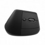 Logitech Lift for Business, Droitier, Conception verticale, Optique, RF sans fil + Bluetooth, 4000 DPI, Graphite