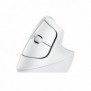 Logitech Lift for Business, Droitier, Conception verticale, Optique, RF sans fil + Bluetooth, 4000 DPI, Blanc
