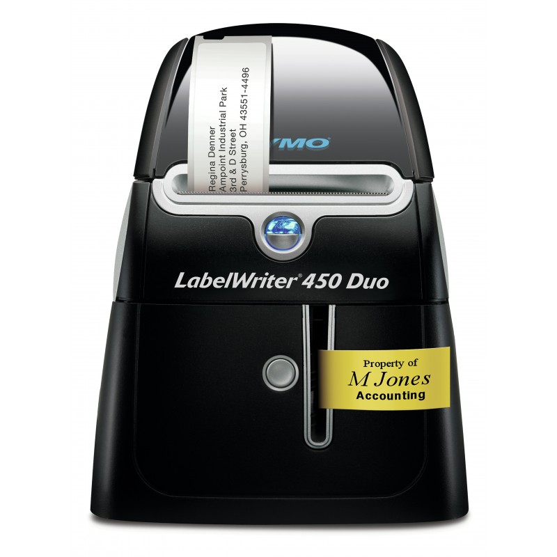 Dymo LabelWriter ™ 450 DUO, D1, Transfert thermique, 600 x 300 DPI, Noir, Argent