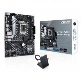 ASUS PRIME H610M-A WIFI D4, Intel, LGA 1700, Intel® Celeron®, Intel® Core™ i3, Intel® Core™ i5, Intel® Core™ i7, Intel® Core™ i9,..., DDR4-SDRAM, 64 Go, DIMM