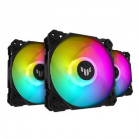 ASUS TUF Gaming TF120 ARGB Fan - Triple Fan Kit with ARGB Controller, Refroidisseur d'air, 12 cm, 250 trmin, 1900 trmin, 29 dB, 76 cfm
