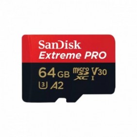 SanDisk Extreme PRO, 64 Go, MicroSDXC, Classe 10, UHS-I, 200 Mos, 140 Mos